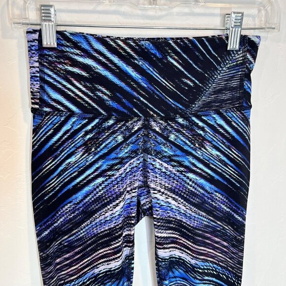 Lululemon TropSpeed Wunder Tight Nulux Tropics under Blue Black leggings Size 4 - Picture 5 of 10